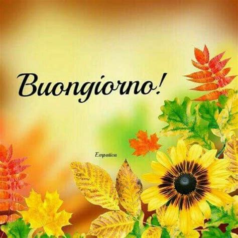 buona giornata autunnale